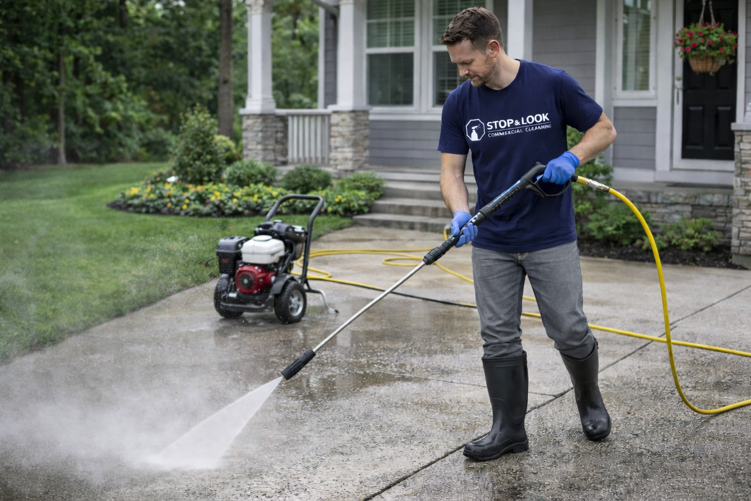 pressure washing